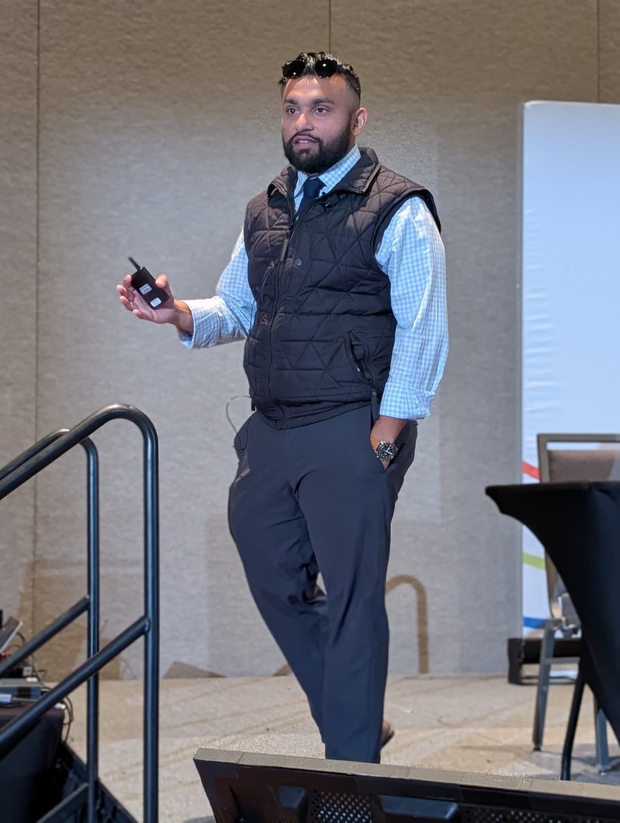 Dr. Shreyans Sanghvi presenting on My Health Code at ACEP 2025